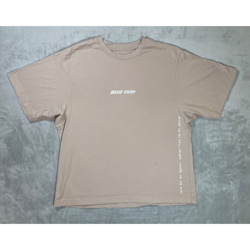 UNIQLO Billie Eilish x Murakami T-Shirt Men M Beige Graphic Tee